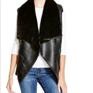Blank NYC Faux Leather/Fur Vest